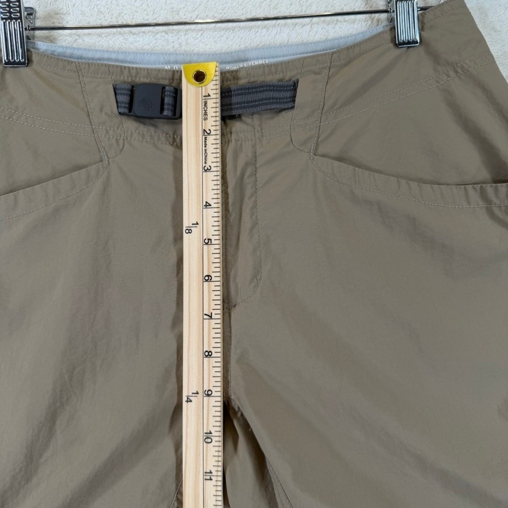 Mountain Hardwear Womens Convertible Hiking Pants Khaki Tan Size 8/34 Zip Off - Picture 13 of 15